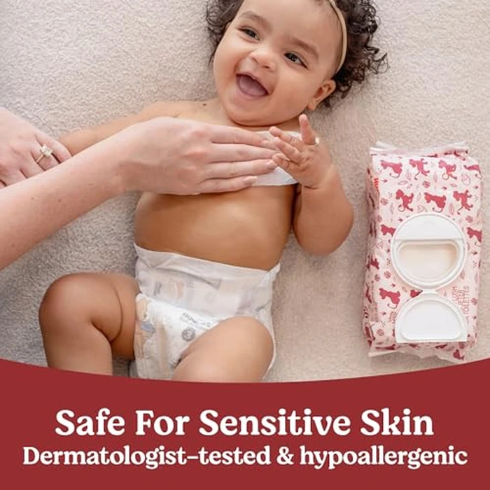 Huggies Nourish Scented Baby Wipes, 10 Push Button Packs (560 Wipes Total) by HUGGIES - Image 4