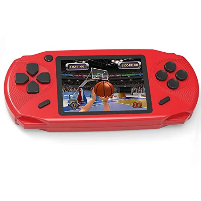 Beijue 16 Bit Handheld Games for Kids Preloaded 220 Retro Video Games with 3.0'' Large Screen Portable Rechargeable Electronic Gaming Player Toy Gifts for Boys Girls (Red) by Beijue - Image 1