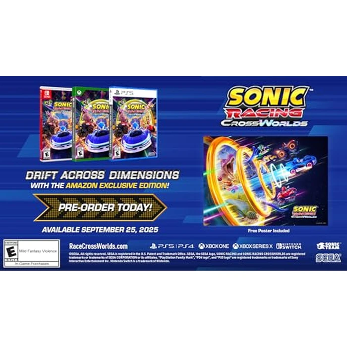 Sonic Racing: CrossWorlds Amazon Exclusive Edition - Nintendo Switch by SEGA - Image 2