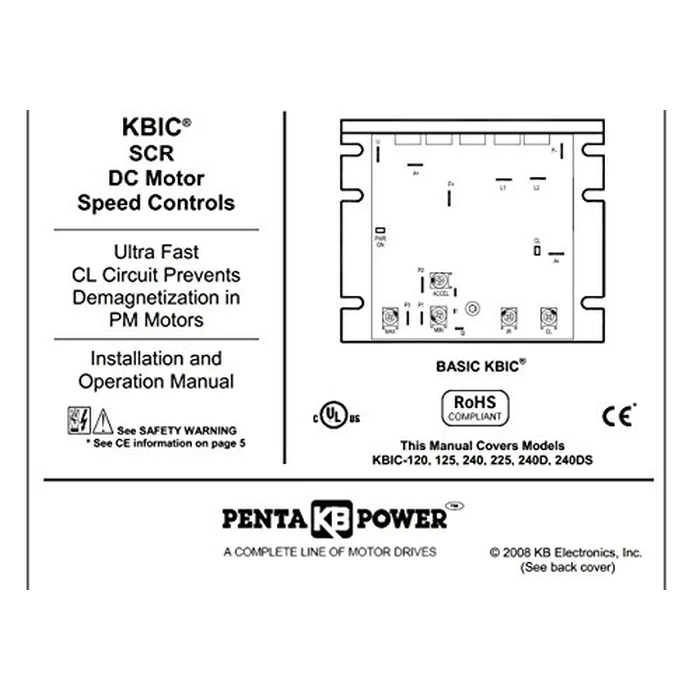 KB Electronics KBIC-240DS DC motor control 9423 upc 024822094238 by KB ELECTRONICS - Image 2