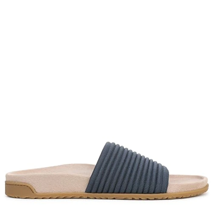 Vionic Women's Evie Knit Slide Sandal Dark Denim Knit 9 N by Vionic - Image 7