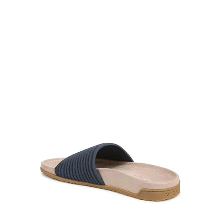 Vionic Women's Evie Knit Slide Sandal Dark Denim Knit 9 N by Vionic - Image 8