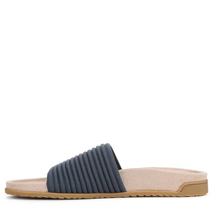 Vionic Women's Evie Knit Slide Sandal Dark Denim Knit 9 N by Vionic - Image 9