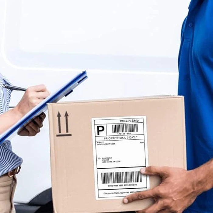 L LIKED 2500 PCS 4"x 6" Thermal Shipping Labels, White Perforated & Strong Adhesive Direct Thermal Labels (250 Labels/Roll), Compatible with Zebra, Rollo, Jadens, Nelko,10 Rolls by L LIKED - Image 7