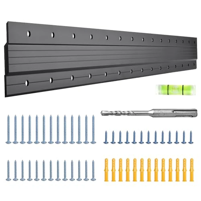 French Cleat 41 Inch, Heavy Duty Aluminum Z Clips Hanger for Hanging Picture Mirror Frame Whiteboard Headboard, Interlocking Wall Mounting Bracket with Hardware Support 250lbs by Antimbee - Used - Like New condition - US$29.77