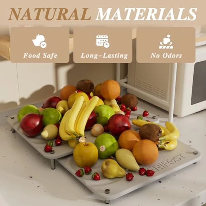 VERIFOST 2025 2pcs Large Stone Drying Mat for Kitchen Counter, Quick Drying Matt Kitchen Counter, Large Drying Stone for Kitchen Counter, Diatomaceous Earth Dish Drying Mat, Moonlight Gray by VERIFOST - Image 5
