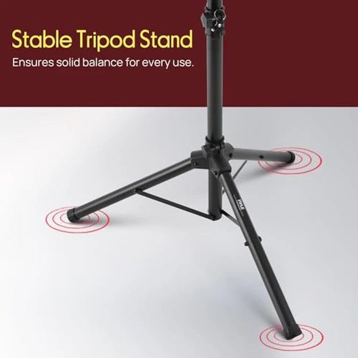 Pyle Projector Stand Tripod 28.0'' - 50.0'', Pro DJ Laptop, Easy Setup, Portable Studio Stand for Laptops, Mixers, and Projectors, Height Adjustable for Stage, Home, Studios, Stable and Versatile by Pyle - Image 5