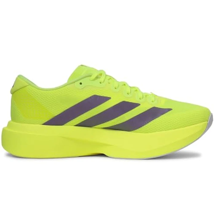 Adidas Men's Adizero EVO SL Woven M Solar yellowAurora Plum/Powder Plum 10.5 US by adidas - Image 3