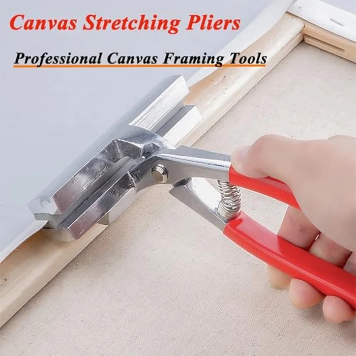 Yeeyeah Heavy Duty Canvas Stretching Pliers with Spring Return Handles, 3 in 1 Staple Gun & Remover, 1000 D-Shaped Staples for Art, Oil Painting Stretching & Framing by Yeeyeah - Image 7