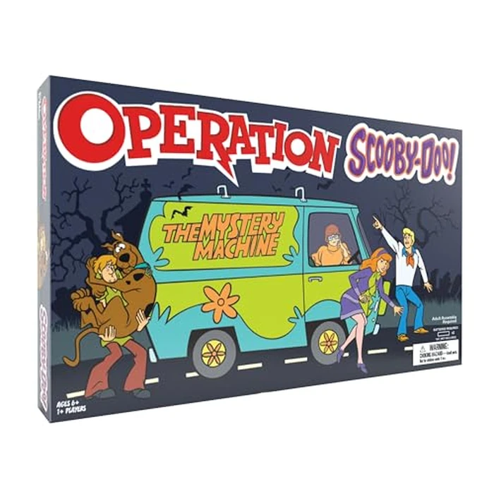 Operation: Scooby-Doo! Board Game, Classic Electronic Remove The Objects or Get The Buzzer Game, Featuring The Mystery Machine, Ages 6+, Players 1+ by USAOPOLY - Used - Like New condition - US$29.86