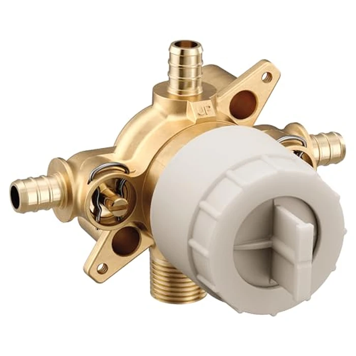 Moen U140XS M-CORE 3-Series 4 Port Tub and Shower Pre-Fabricated Mixing Valve with Crimp Ring PEX Connections and Stops, or Unfinished by Moen - Used - Like New condition