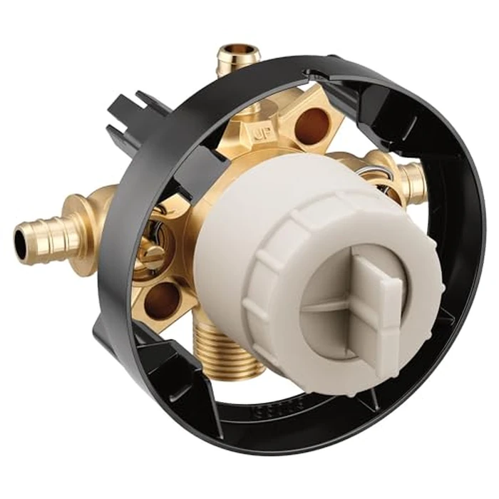 Moen U140XS M-CORE 3-Series 4 Port Tub and Shower Pre-Fabricated Mixing Valve with Crimp Ring PEX Connections and Stops, or Unfinished by Moen - Image 2