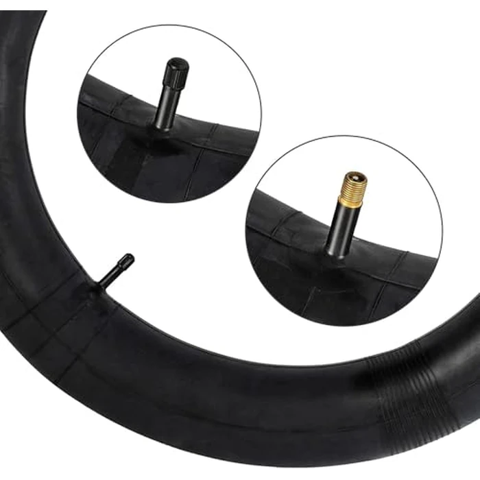 2-PCS 20" E-Bike Tubes 20x4.5 20x5.0 AV32mm Premium Butyl Rubber Inner Tubes 20" x 4.5" 20" x 5.0" Compatible with 20 X 4.5/5.0 Bike Bicycle Fat Tire Tubes Schrader Valve by YunSCM - Image 2