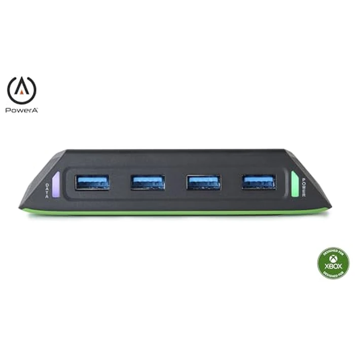 PowerA 4-Port USB 5Gbps Hub for Xbox Series X|S, USB 3.2, AC Powered, Weighted Base, Officially Licensed by PowerA - Used - Like New condition - US$26.10