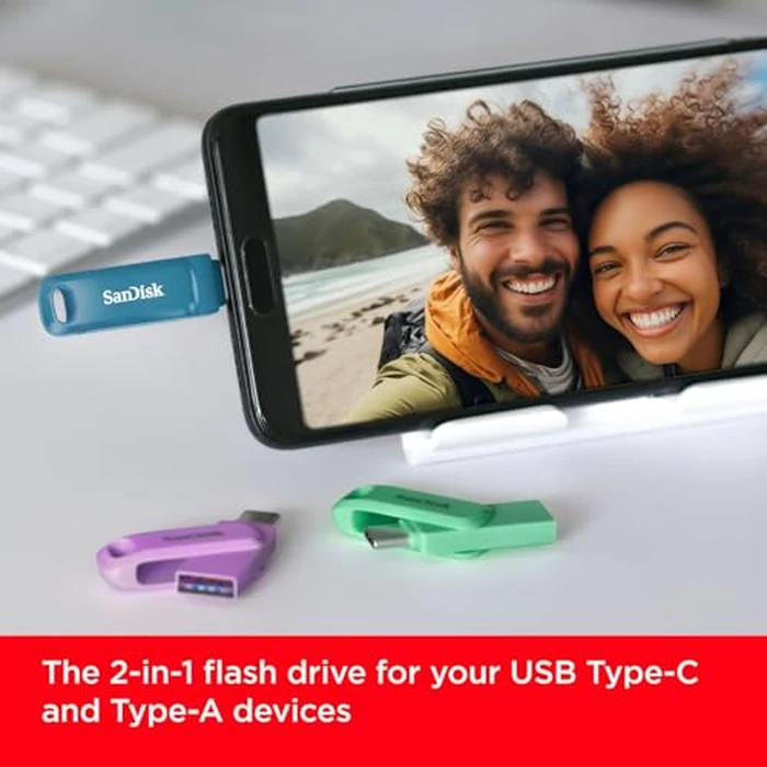 SanDisk 512GB Ultra Dual Drive Go USB Type-C Flash Drive - Up to 400MB/s, Navagio Bay - SDDDC3-512G-G46NBB by SanDisk - Image 3