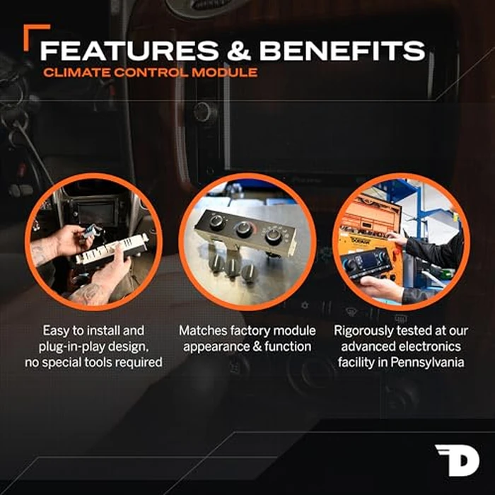 Dorman 599-210XD Patented Climate Control Module with Manual A/C Controls Assembled in USA Compatible with Select Models (OE FIX) by Dorman - Image 5