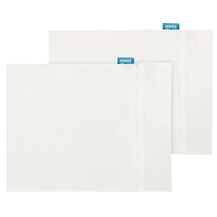 Biloban Toddler Pillowcase 2 Pack, 100% Jersey Cotton Ultra Soft Kids Pillowcase for Sleeping Fit Pillow Sized 13"x 18" or 14"x19", Envelope Style Travel Pillowcase White by Biloban - Image 4