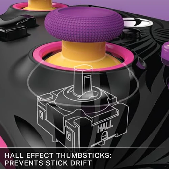 PowerA Advantage Plus Wired Controller for Xbox Series X|S - Moonlit Palms, officially licensed, adjustable height thumbsticks, hall effect, mappable buttons, works with Xbox One and Windows 10/11 PC by PowerA - Image 4