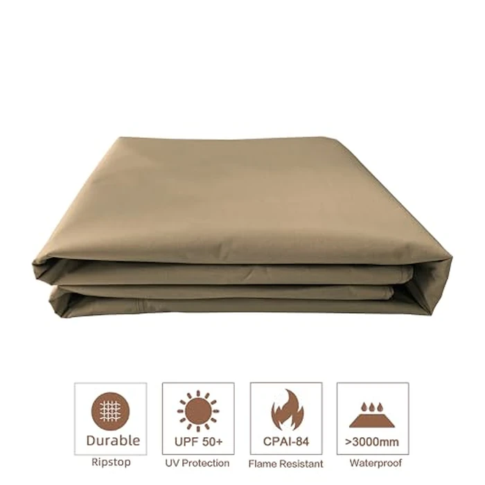 SCOCANOPY Replacement roof Compatible with Target Madaga Gazebo Model L-GZ136PST,(Tan) by SCOCANOPY - Image 6