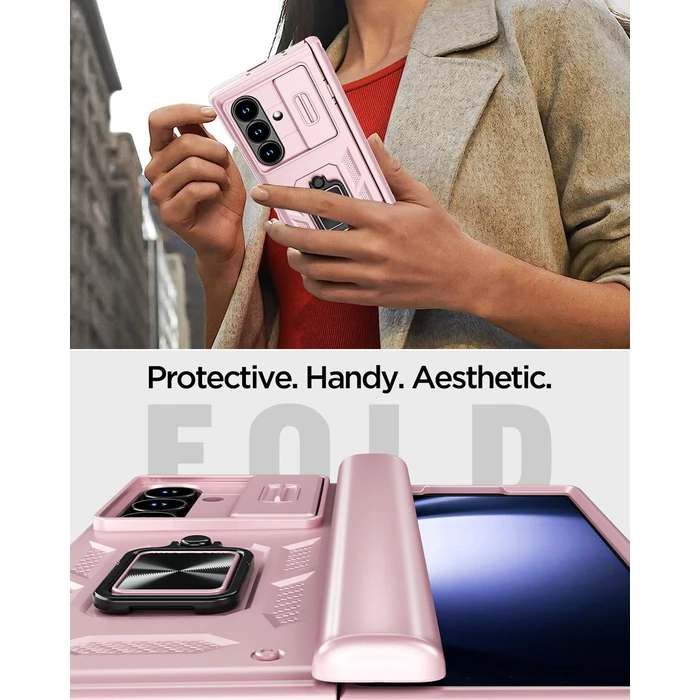 AICase for Samsung Galaxy Z Fold 7 Case [Heavy Duty Protective][Camera Lens Cover][Hinge Protection][360 degreesRing Magnetic Kickstand] Rugged Shockproof 360 Full Protective Phone Cover for ZFold 7 2025_6 by AICase - Image 7