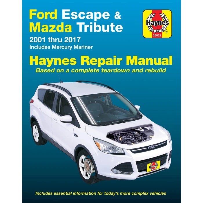 Ford Escape (01-17), Mazda Tribute (01-11) & Mercury Mariner (05-11) Haynes Repair Manual (Does not include information specific to hybrid model. Includes coverage apart from specific exclusion noted) by Haynes - Image 1