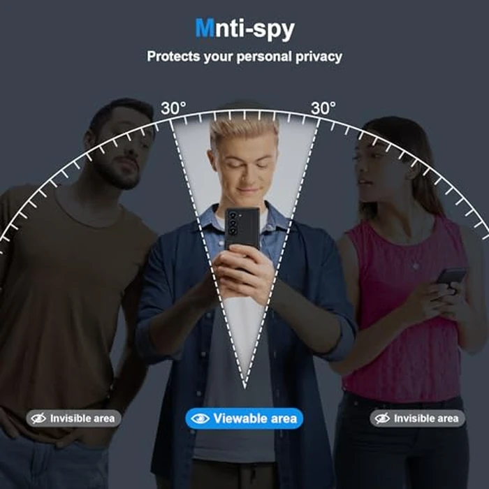 Kaiiecal for Samsung Galaxy Z-Fold-5 Privacy Case:[Hidden Kickstand][Wireless Charging] Slim Hinge Protection Lightweight Stand Phone Cover Case with Privacy Screen Protector by Kaiiecal - Image 2