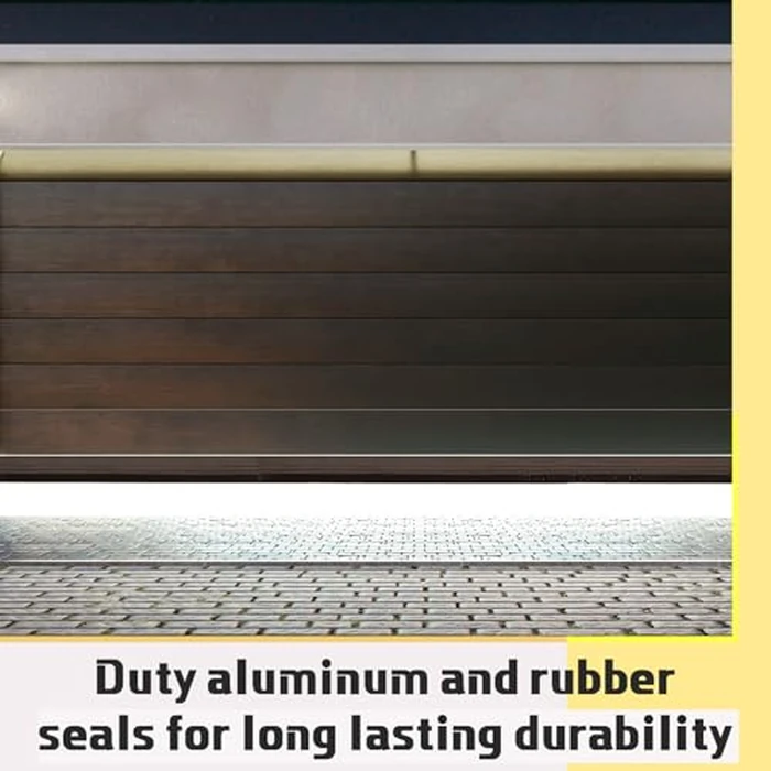 Zonon Universal Garage Door Seal Bottom Kit Weatherproofing Door Weather Stripping Rubber Kit with Aluminum Track Retainer Base and Brush Heavy Duty(U Shape,16.5 ft,with 5 Brush Strips) by Zonon - Image 6