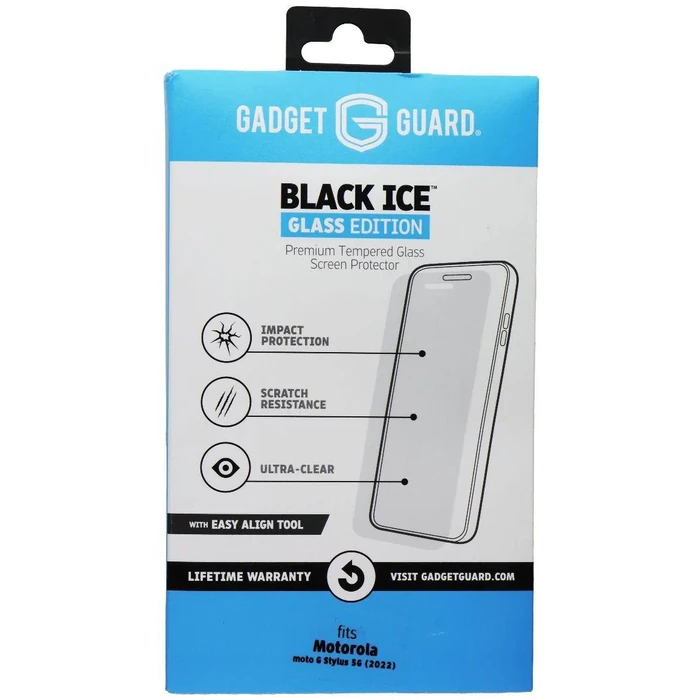 Gadget Guard Black Ice Glass Edition Screen Protector for Motorola Moto G Stylus 5G (2022) - Clear by Gadget Guard - Refurbished - Brand New condition