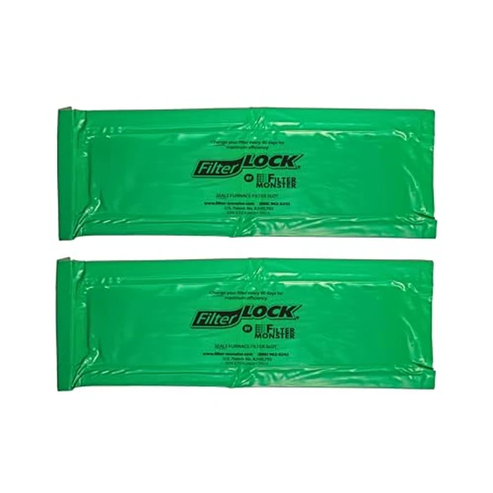 AllergyZone FilterLock Furnace Filter Slot Seal - Magnetic Seal Cover for Any 1” Furnace Filter, Up To 25” Long, Reduce HVAC Air Leaks, Green by AllergyZone - Used - Like New condition
