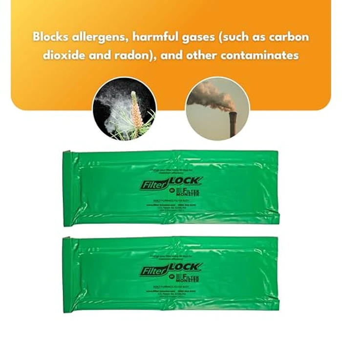 AllergyZone FilterLock Furnace Filter Slot Seal - Magnetic Seal Cover for Any 1” Furnace Filter, Up To 25” Long, Reduce HVAC Air Leaks, Green by AllergyZone - Image 3