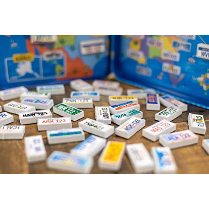 TS Shure by Bendon License Plate Games Magnetic Activity Tin with Foam Magnet Sheet 50519 by Bendon - Image 2