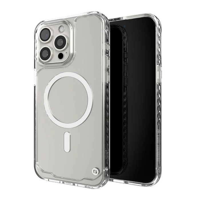 CLCKR G-Form Protection Phone Case with MagSafe for Apple iPhone 15 Pro - Diamond Clear by CLCKR - Image 2