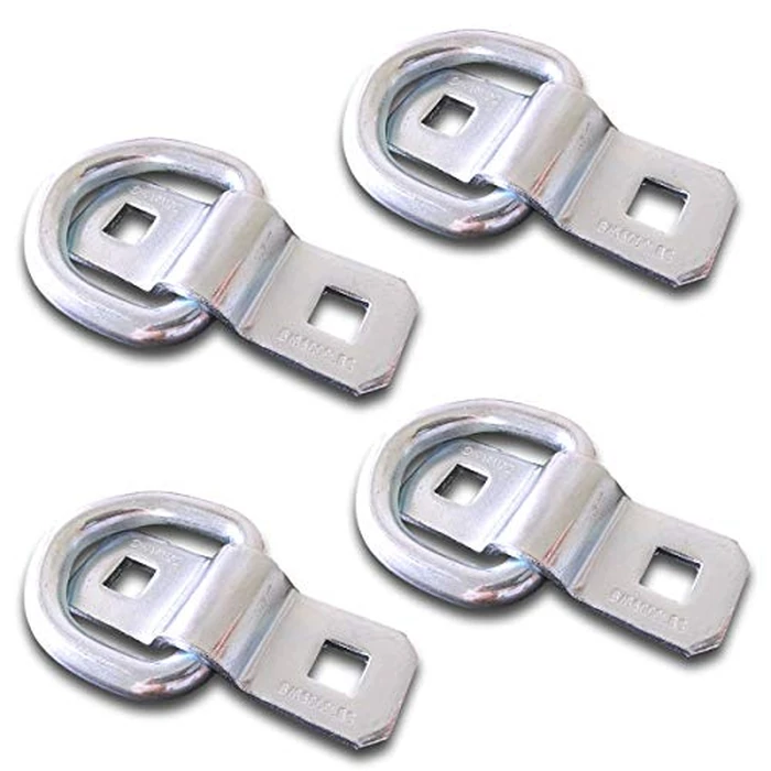 LE KAPMOZ 3/8” Heavy Duty D Rings Tie Down Anchors Hooks for Trailer Truck Bed Pickup RV Camper ATV Boat Kayak Motor Bike Floor Wall Surface Mount Bracket Enclosed Points (4 Pack) by LE KAPMOZ - Image 9