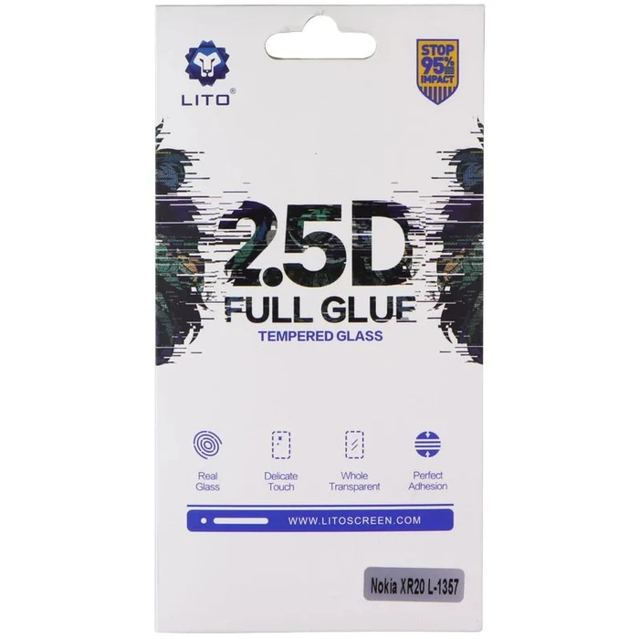 LITO 2.5D Full Glue Tempered Glass Screen Protector for Nokia XR20 - Clear by LITO - Image 1
