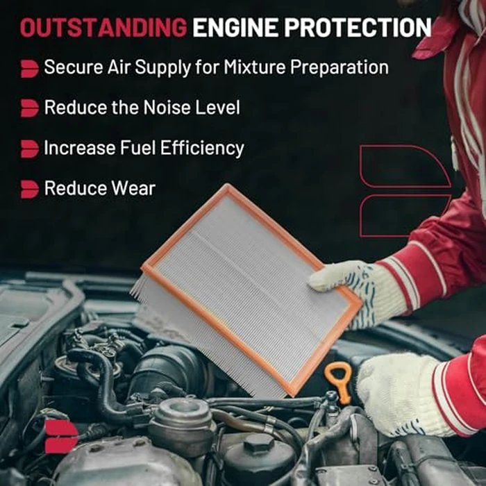 BDFHYK CA11482 Engine Air Filter Compatible with Ford 2013-2018 C-Max, 2013-2020 Fusion, 2019 Police Responder Hybrid, 2019-2020 SSV Plug-In Hybrid, Compatible with Lincoln 2013-2020 MKZ, 2.0L l4 by BDFHYK - Image 6