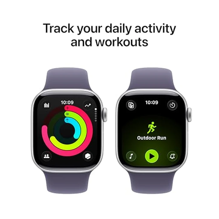 Apple Watch Series 11 [GPS + Cellular 42mm] Smartwatch with Silver Aluminum Case with Purple Fog Sport Band - S/M. Sleep Score, Fitness Tracker, Health Monitoring, Always-On Display, Water Resistant by Apple - Image 3