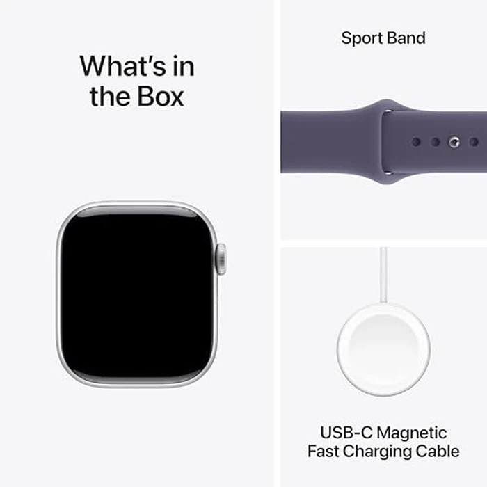 Apple Watch Series 11 [GPS + Cellular 42mm] Smartwatch with Silver Aluminum Case with Purple Fog Sport Band - S/M. Sleep Score, Fitness Tracker, Health Monitoring, Always-On Display, Water Resistant by Apple - Image 6