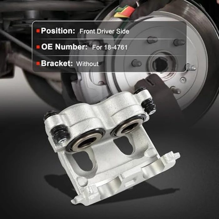 cciyu Front Left Brake Caliper Assembly 18-4761 For Ford For E-150/For E-250/For E-250 Econoline/For E-350 Club Wagon/For E-350 Econoline Club Wagon/For E-350 Super Duty/For E-450 Super Duty by cciyu - Image 2