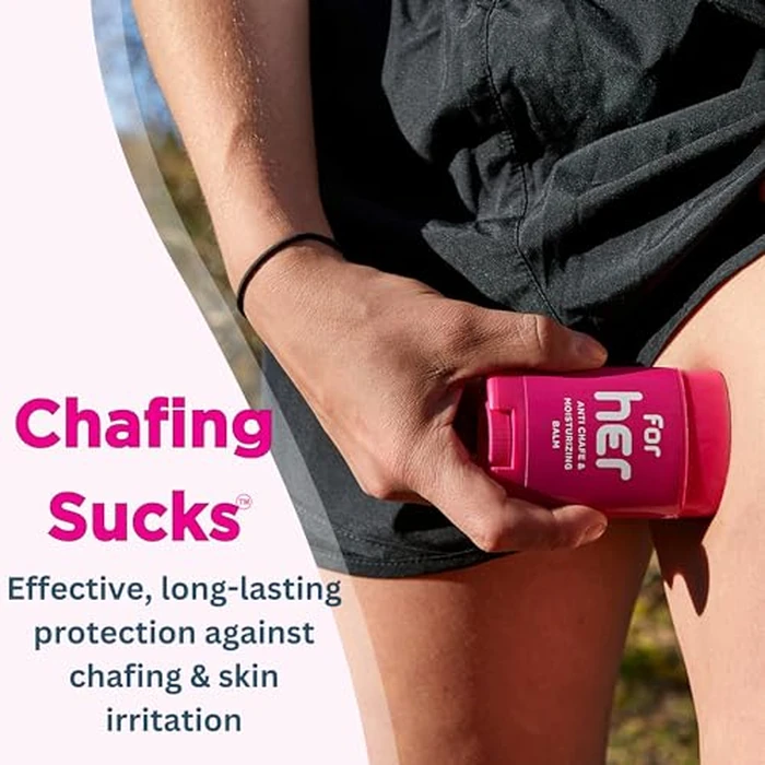 Body Glide For Her Moisturizing Anti Chafe Balm Stick (for Canadian Sale Only), 42g, Magenta by Body Glide - Image 2