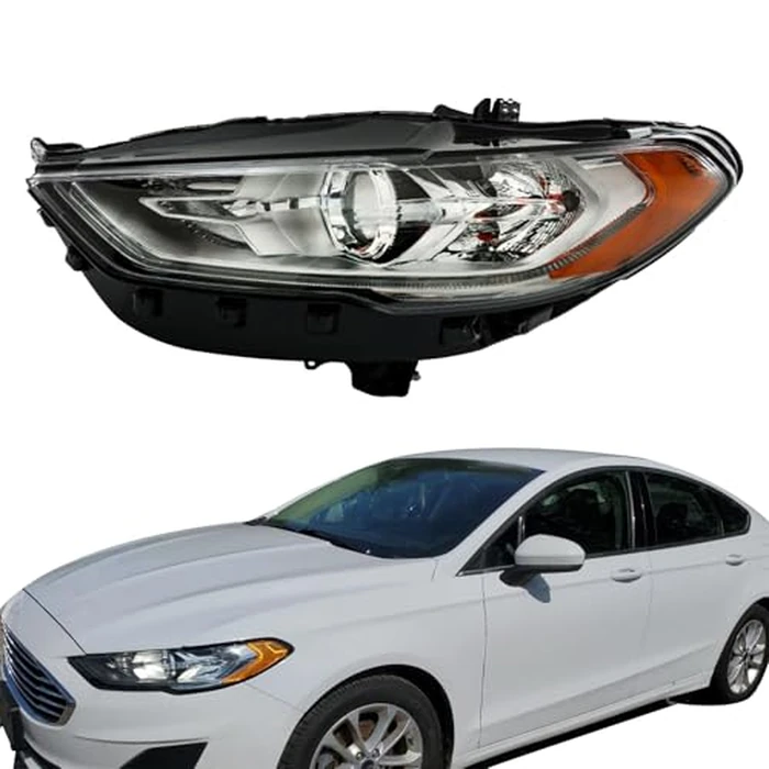 LABLT Headlight Replacement for 2017 2018 2019 Fusion Halogen w/LED DRL Projector Headlamp Left Side (Driver Side) by LABLT - Used - Very Good condition