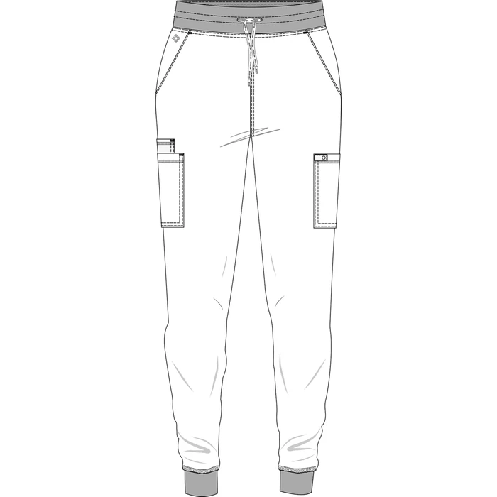 Med Couture Women's Cargo Scrub Jogger Pants, 6 Pockets, Ultra Soft, Stretch, Easy Care Soft Medical Uniform Bottoms - MC7705, L, Wine by Med Couture - Used - Like New condition - US$24.90