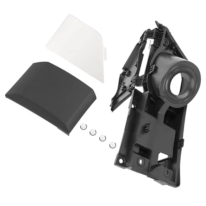 HECASA Fuel Gas Filler Pocket Housing Hinge Door Cover Kit Compatible with 2015-2023 Ford Transit Van 150 250 350 HD Replacement for CK4Z-5427936-J CK4Z-61405A26-B (Housing+White Cover+Door Molding) by HECASA - Image 2