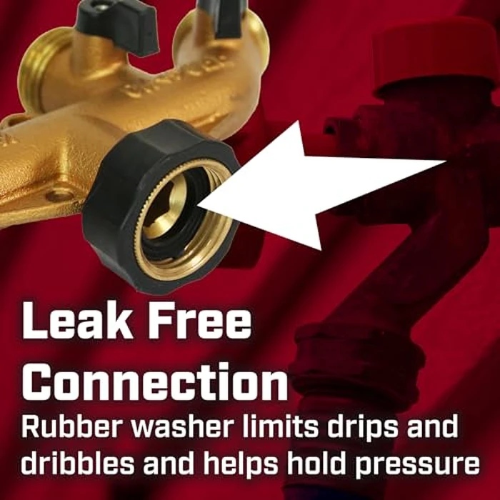 Chapin 6-9473: Heavy-Duty 4-Way Brass Manifold Hose Connection, Fits Standard Garden Hoses, Brass Construction with Shut-Off Valves, Leak-Free, Multiple Water Flow for Landscaping and Outdoor Use by Chapin International - Image 3