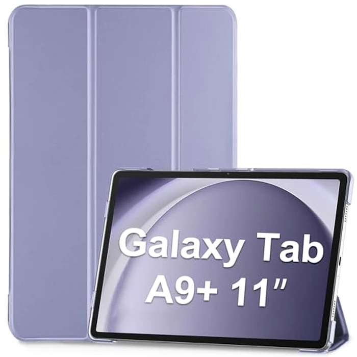 ProCase for Galaxy Tab A9 Plus/ A9+ Case 2023, 11 Inch Smart Slim Stand Hard Back Shell Protective Folio Cover for Tablet SM-X210/X215/X216/X218, Auto Wake/Sleep -Lightpurple by ProCase - Used - Like New condition
