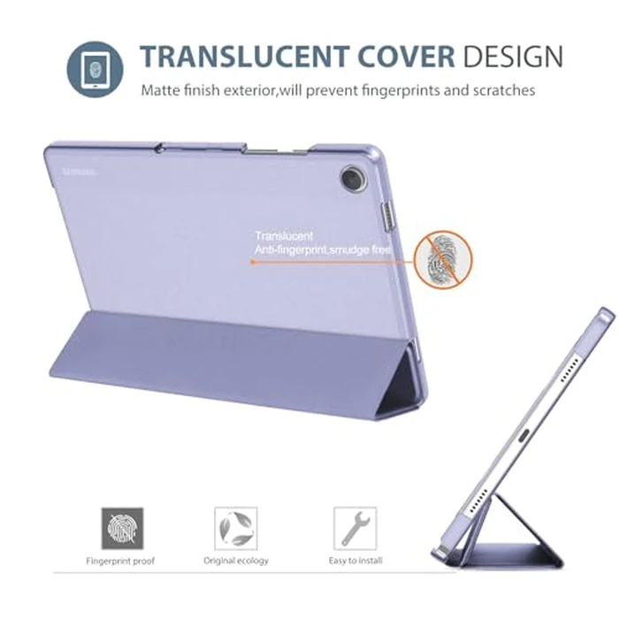 ProCase for Galaxy Tab A9 Plus/ A9+ Case 2023, 11 Inch Smart Slim Stand Hard Back Shell Protective Folio Cover for Tablet SM-X210/X215/X216/X218, Auto Wake/Sleep -Lightpurple by ProCase - Image 3