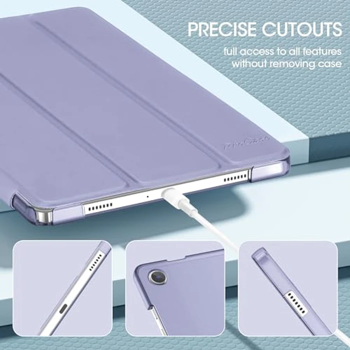 ProCase for Galaxy Tab A9 Plus/ A9+ Case 2023, 11 Inch Smart Slim Stand Hard Back Shell Protective Folio Cover for Tablet SM-X210/X215/X216/X218, Auto Wake/Sleep -Lightpurple by ProCase - Image 7