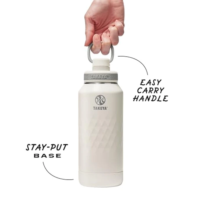 Takeya Sport Triple Insulated Water Bottle with Spout Lid and Ice Blocker (32 oz, Alpine) - Triple Wall, Leakproof, Stainless Steel Water Bottle for Gym & Outdoor Use by Takeya - Image 3
