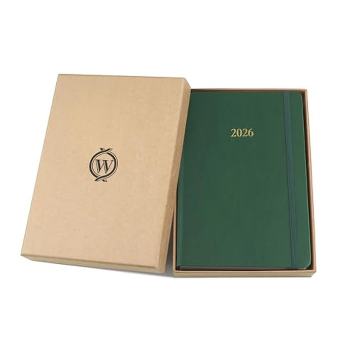 Wykeham's Executive 2026 Daily Journal Planner - US Public Holidays & Format - Customization Available (Racing Green, 8.5"x5.5") by Wykeham's - Image 4