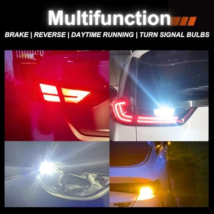 SEALIGHT LED Backup Reverse Light Bulb, 3157 LED Bulb White, 6000K Super Bright, Brake Parking Light With Projector Lens, 3156 3056 3457 4157 3157NA Plug N Play, Daytime Running Light Modules, 2 PCs by SEALIGHT - Image 3