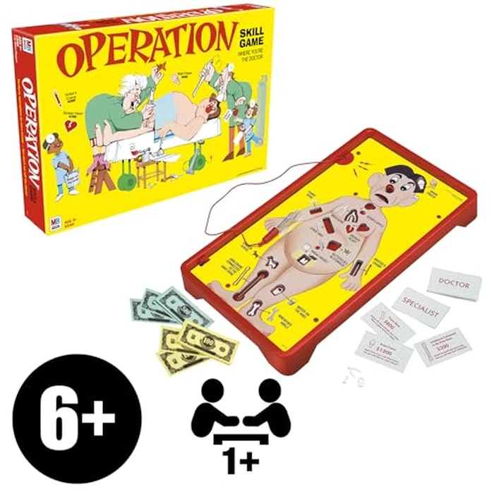 Hasbro Gaming Operation Electronic Board Game, Family Games for Kids Ages 6+, Kids Board Games for 1+ Players, Funny Games for Kids, Easter Gifts for Boys and Girls (Amazon Exclusive) by Hasbro Gaming - Image 8